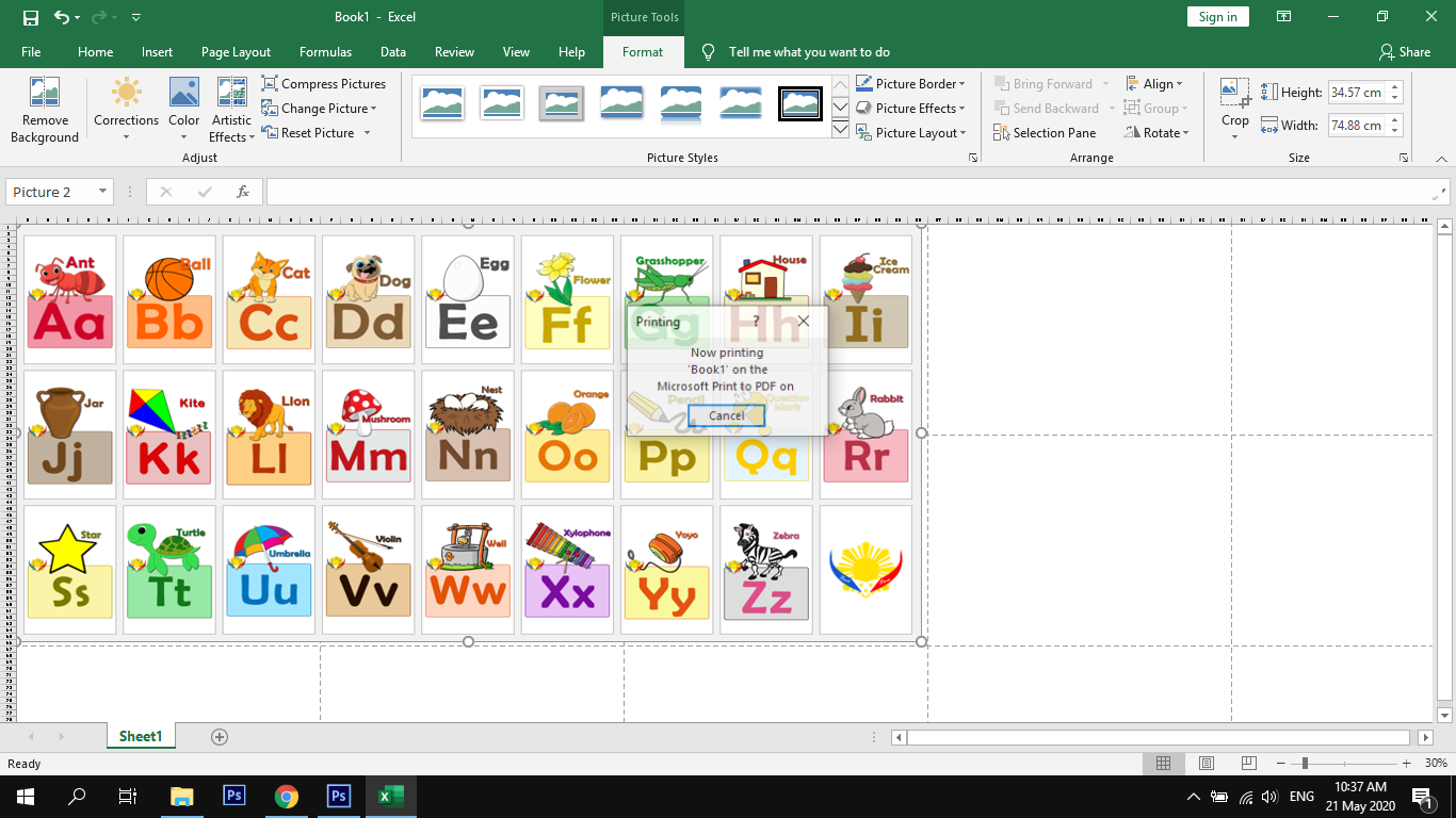 excel 2013 print preview bottom border missing