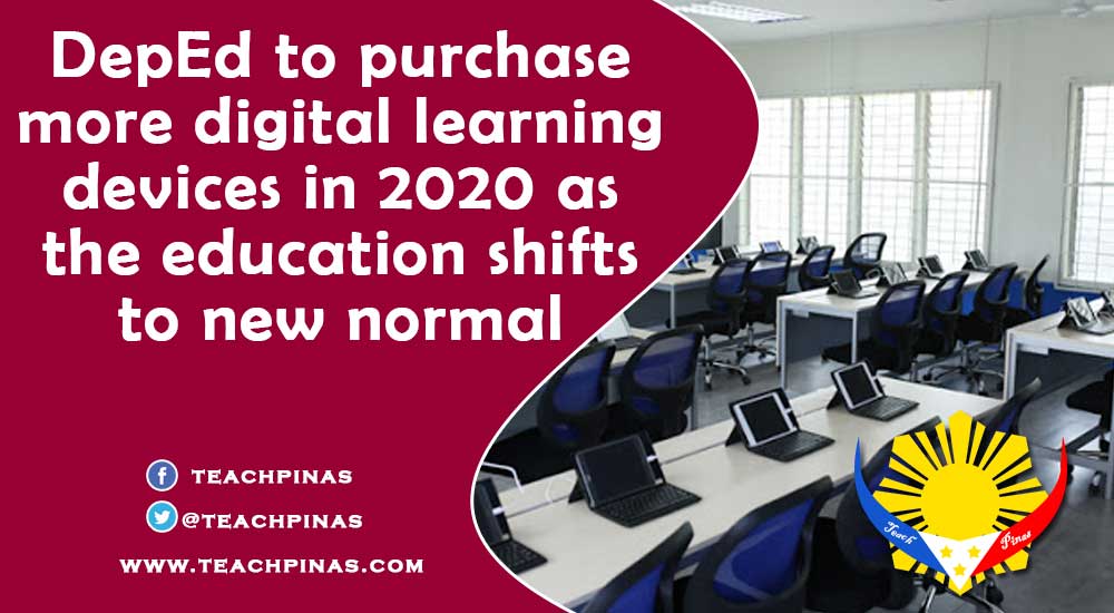 DepEd to purchase more digital learning devices in 2020 as the education shifts to new normal