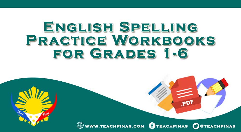 English Spelling Practice Workbooks for Grades 1-6