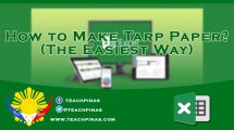 How to make tarpapel or tarp papel