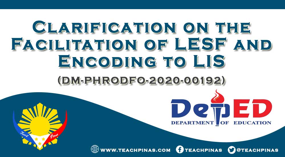 Clarification on the Facilitation of LESF and Encoding to LIS