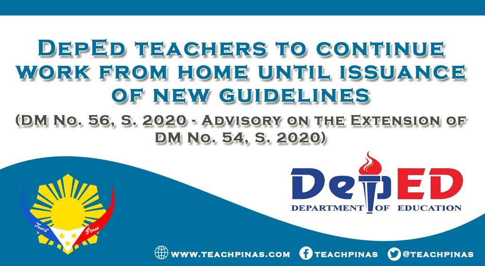 DepEd teachers to continue work from home until issuance of new guidelines