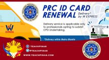 PRC delivery service for the renewal of Professional Identification Card