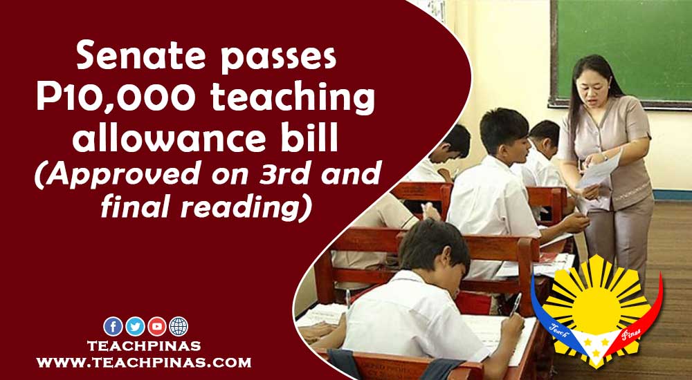 Senate passes 10k teaching allowance bill