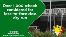 Over 1,000 schools considered for face-to-face class dry run
