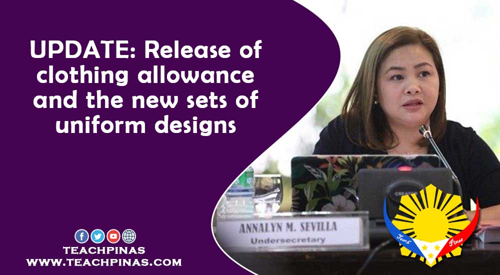 UPDATE Release of clothing allowance and the new sets of uniform