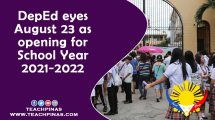 DepEd eyes August 23 as opening for SY 2021-2022