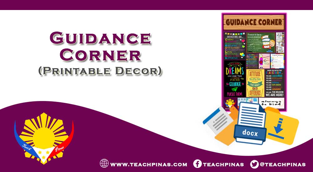 Guidance Corner Printable Poster Teach Pinas